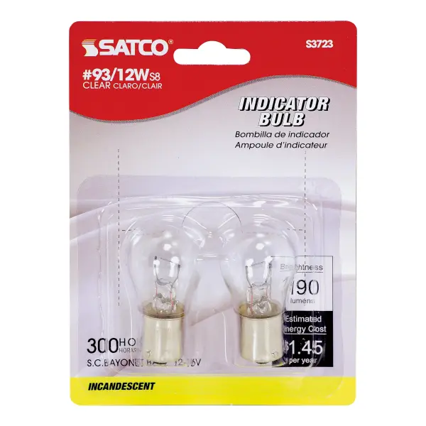 13.31 Watt miniature - S8 - 700 Average rated hours - Bayonet Single Contact Base - 12.8 Volt - 2-Card - Image 2