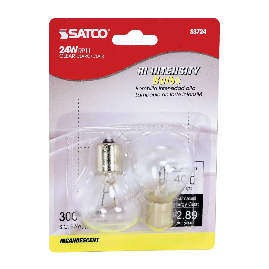 24.24 Watt miniature - RP11 - 200 Average rated hours - Bayonet Single Contact Base - 6.2 Volt - 2-Card - Image 2