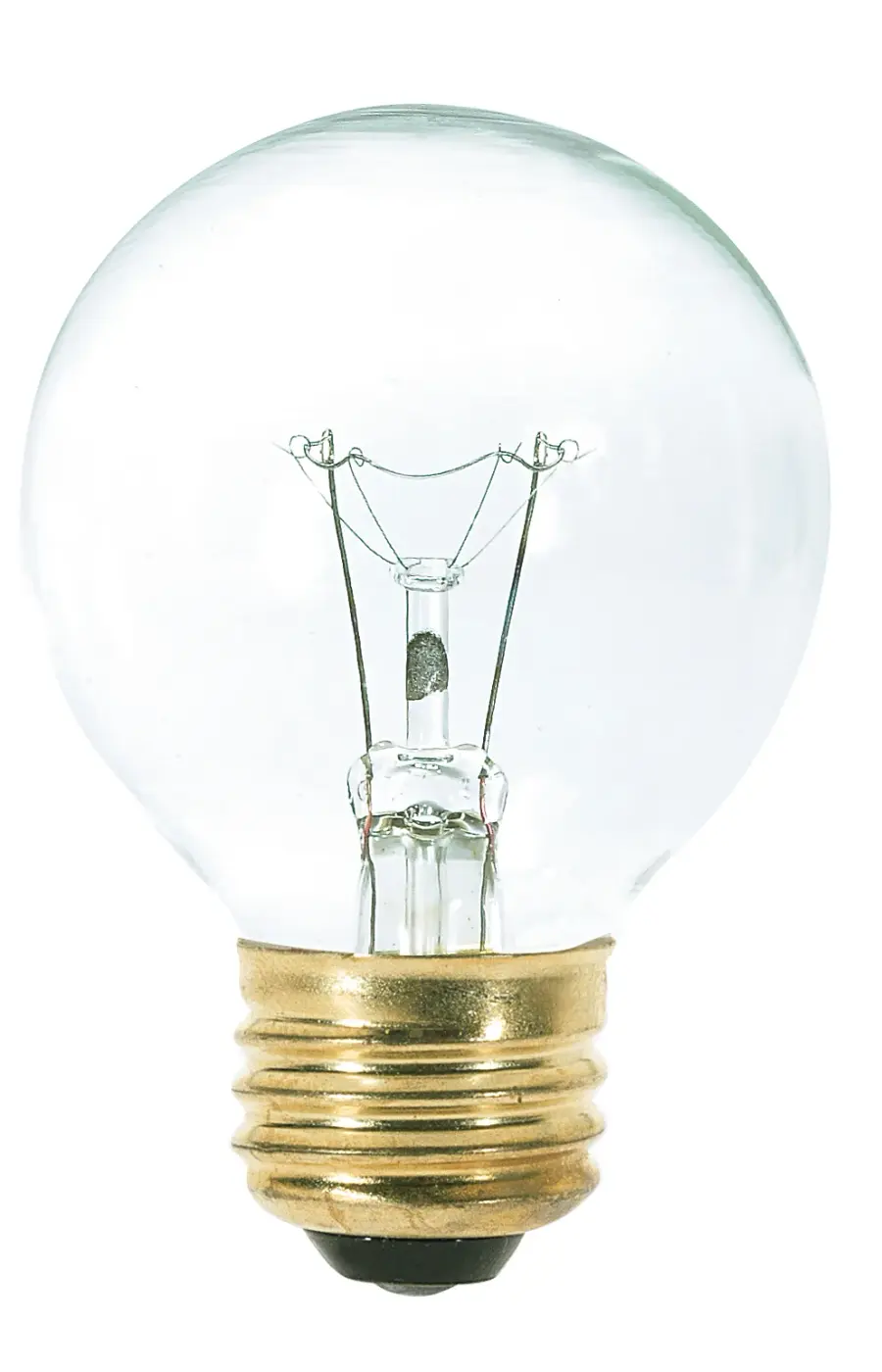 25 Watt G18 1/2 Incandescent - Clear - 1500 Average rated hours - 180 Lumens - Medium base - 120 Volt