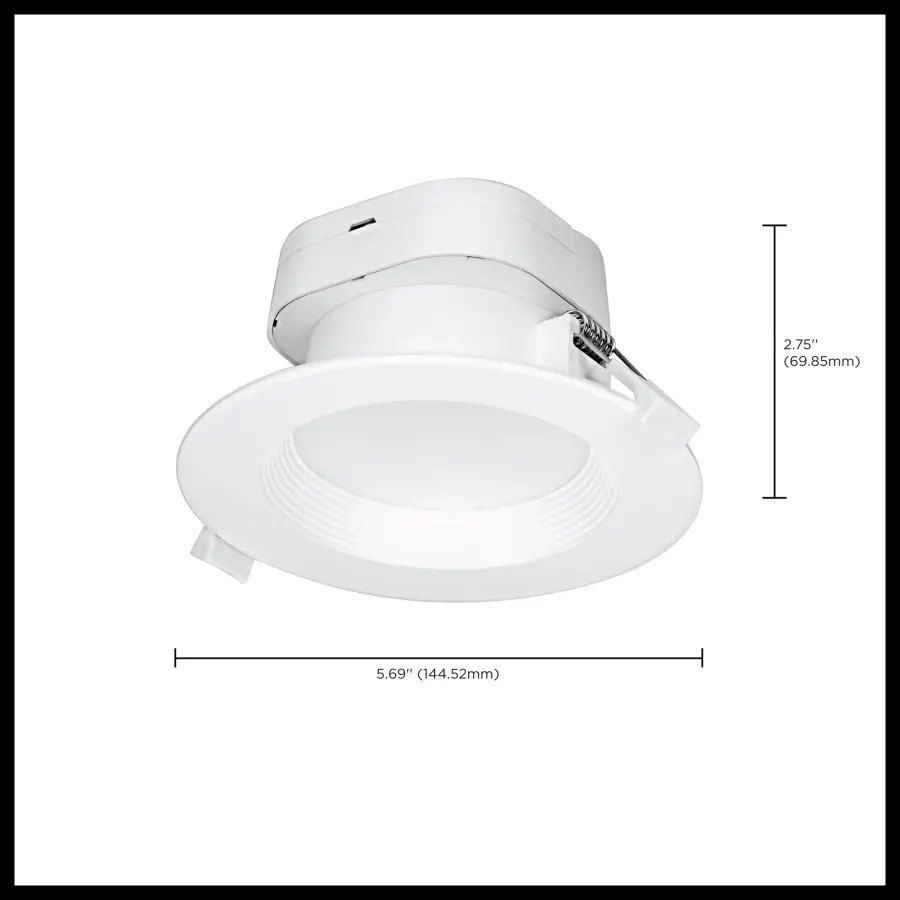 7 watt LED Direct Wire Downlight - 4 inch: 2700K - 120 volt - Dimmable - Image 9