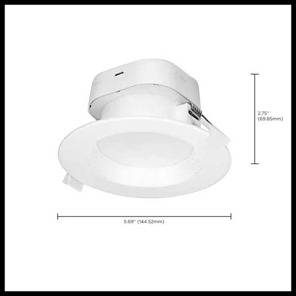 7 watt LED Direct Wire Downlight - 4 inch - 3000K - 120 volt - Dimmable - Image 9