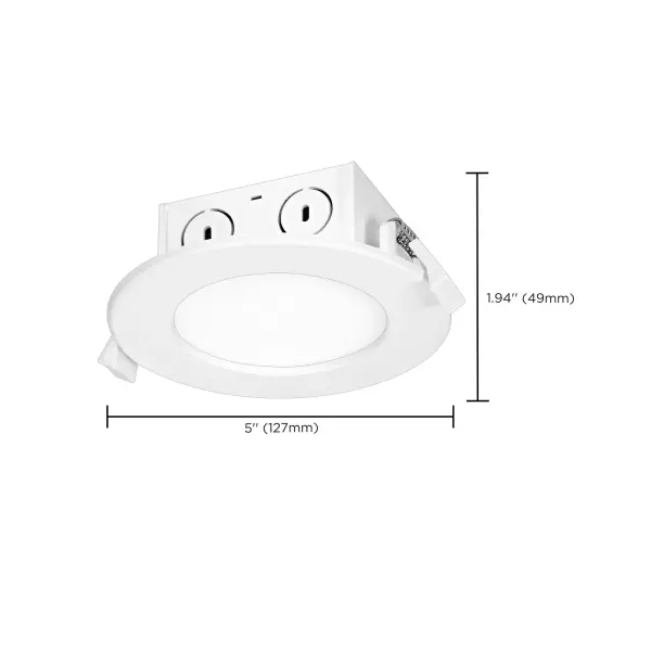 8.5 watt LED Direct Wire Downlight - Edge-lit - 4 inch - 3000K - 120 volt - Dimmable - Image 10