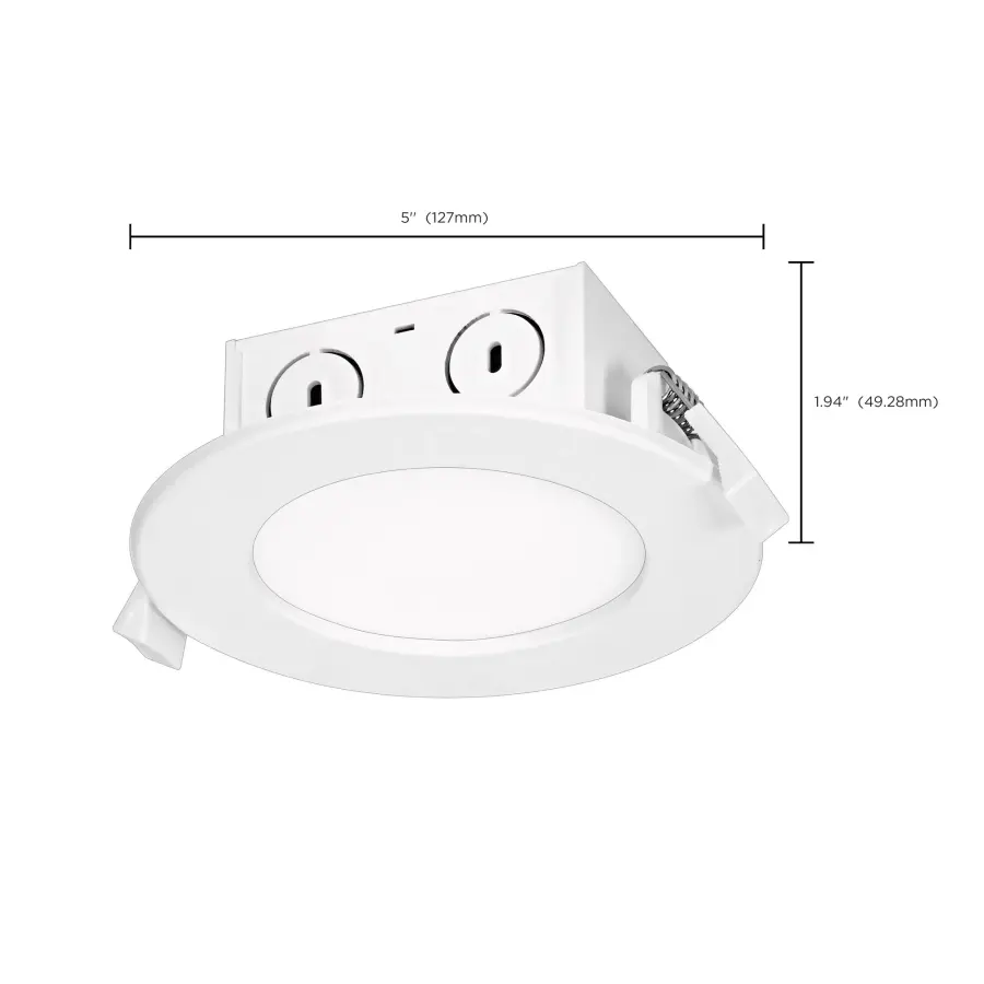 8.5 watt LED Direct Wire Downlight - Edge-lit - 4 inch - 4000K - 120 volt - Dimmable - Image 7