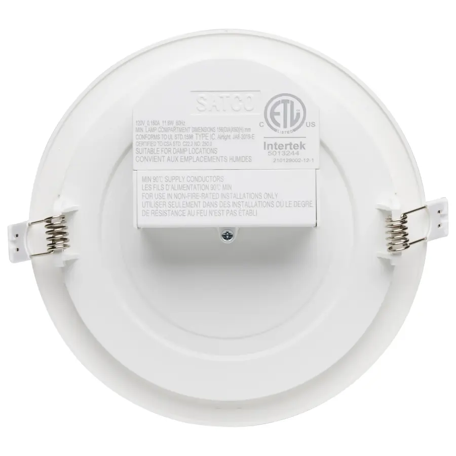 11.6 watt LED Direct Wire Downlight - Edge-lit - 5-6 inch - 5000K - 120 volt - Dimmable - Image 3