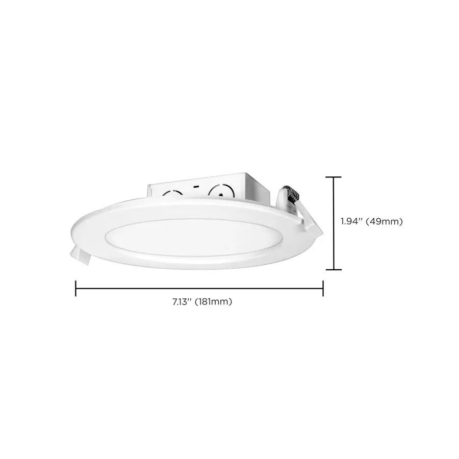 11.6 watt LED Direct Wire Downlight - Edge-lit - 5-6 inch - 2700K - 120 volt - Dimmable - Image 15
