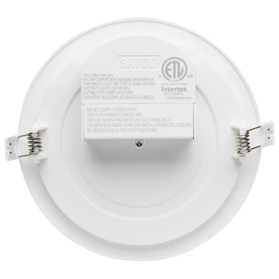 11.6 watt LED Direct Wire Downlight - Edge-lit - 5-6 inch - 3000K - 120 volt - Dimmable - Image 3