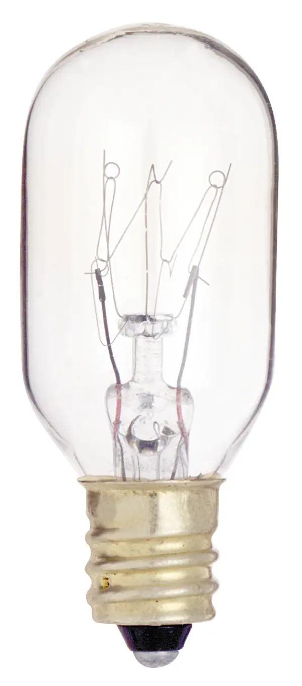 25 Watt T8 Incandescent - Clear - 2500 Average rated hours - 190 Lumens - Candelabra base - 130 Volt
