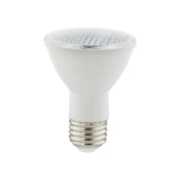 Satco's PAR20 amber lamp is designed with turtle safety in mind. The energy-efficient 6.5-watt LED PAR lamp replaces existing higher wattage halogen bulbs and features an operating temperature between -13 degrees and 113 degrees Fahrenheit, with a long life span of 25,000 hours. Made for both indoor and outdoor use, this bulb features a 40-degree beam angle, perfect for a wide area of coverage. - alternate view