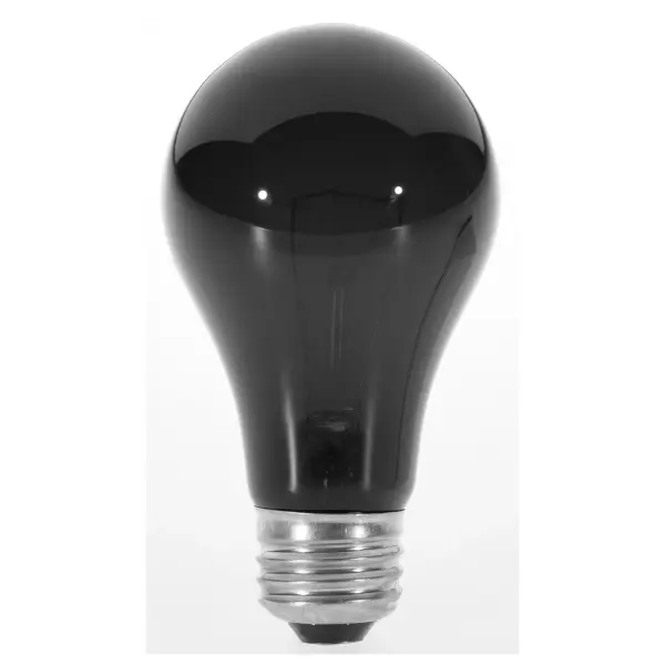 75 Watt A19 Incandescent - Black - 480 Average rated hours - Medium base - 120 Volt