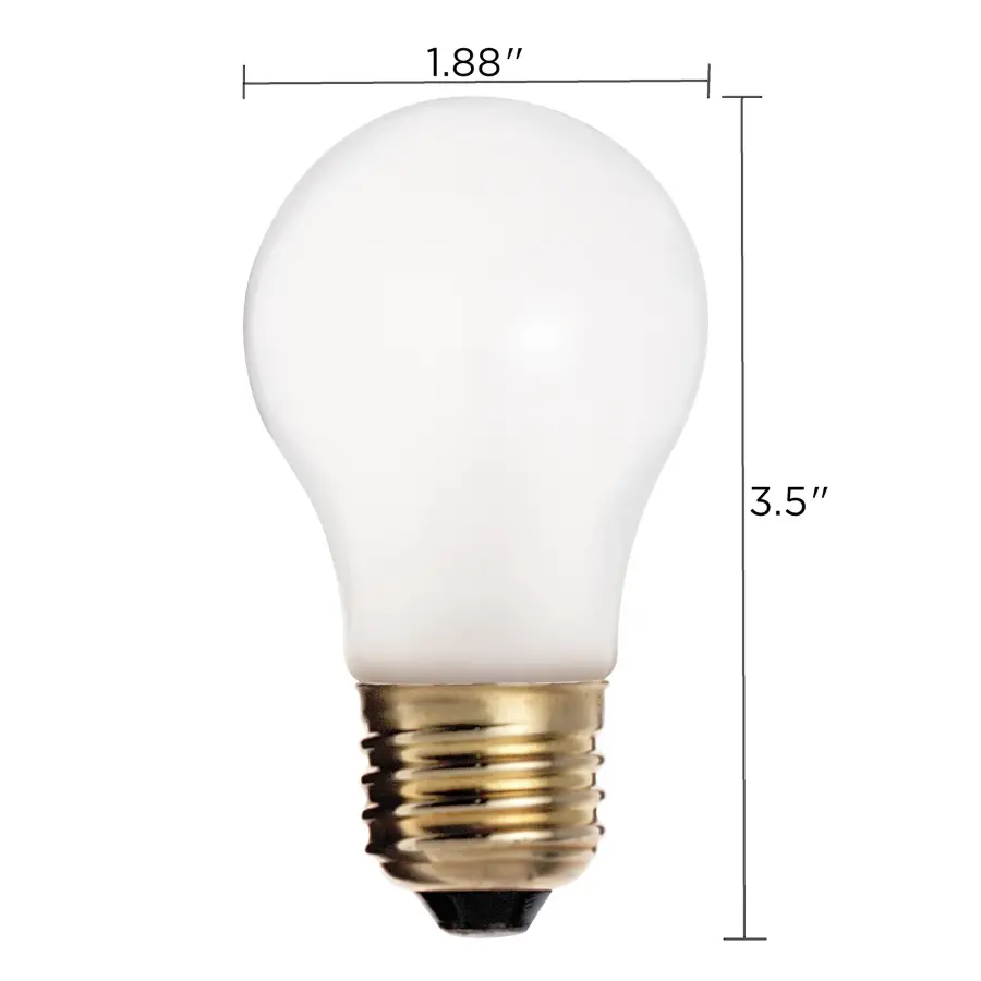 15 Watt A15 Incandescent - Clear - 2500 Average rated hours - 100 Lumens - Medium base - 130 Volt - 2/Pack - Image 11