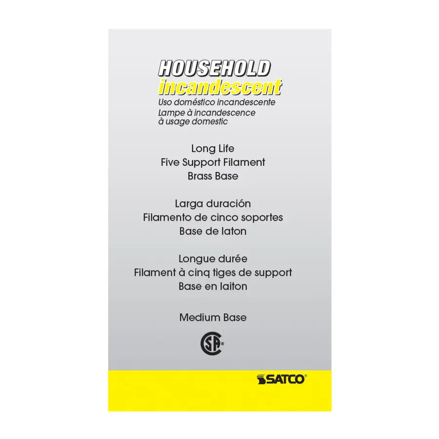 15 Watt A15 Incandescent - Clear - 2500 Average rated hours - 100 Lumens - Medium base - 130 Volt - 2/Pack - Image 5