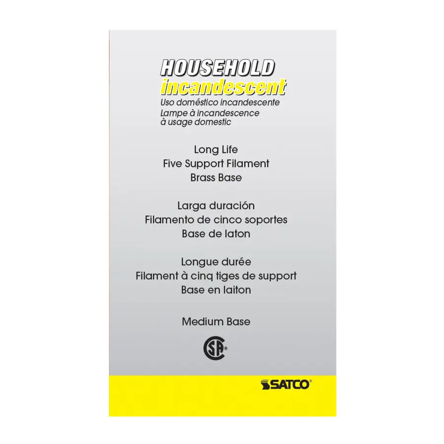 15 Watt A15 Incandescent - Frost - 2500 Average rated hours - 100 Lumens - Medium base - 130 Volt - 2/Pack - Image 4