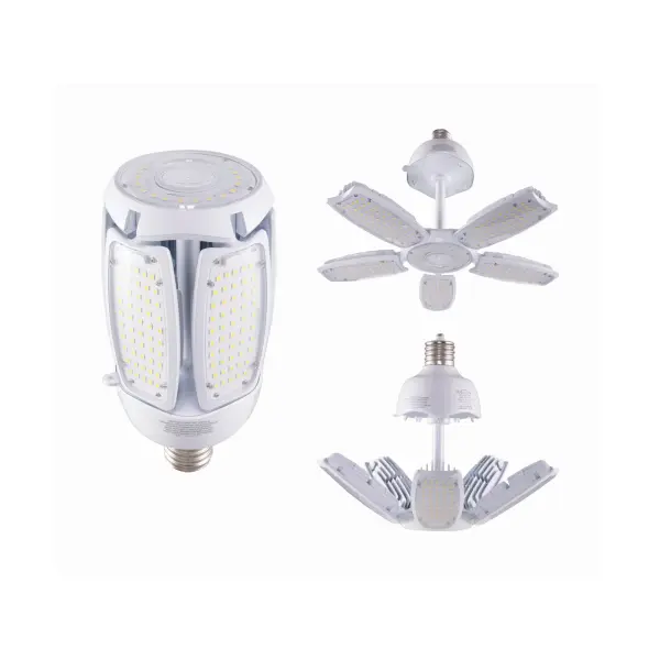 The third generation of multibeam lamps offer improved efficiency, performance, and installation versatility. With an impressive 140 lumens per watt, a redesigned and more efficient heat sink, and an optional PIR motion sensor, the multibeam grabs more energy-saving than ever. The unique adjustable light panels allow for installation at beam angles of 260, 150 or 120 degrees. The panels may be adjusted individually in any direction for maximum beam control. The GEN3 multibeam is part of Satco's robust line of commercial multibeam lamps.
