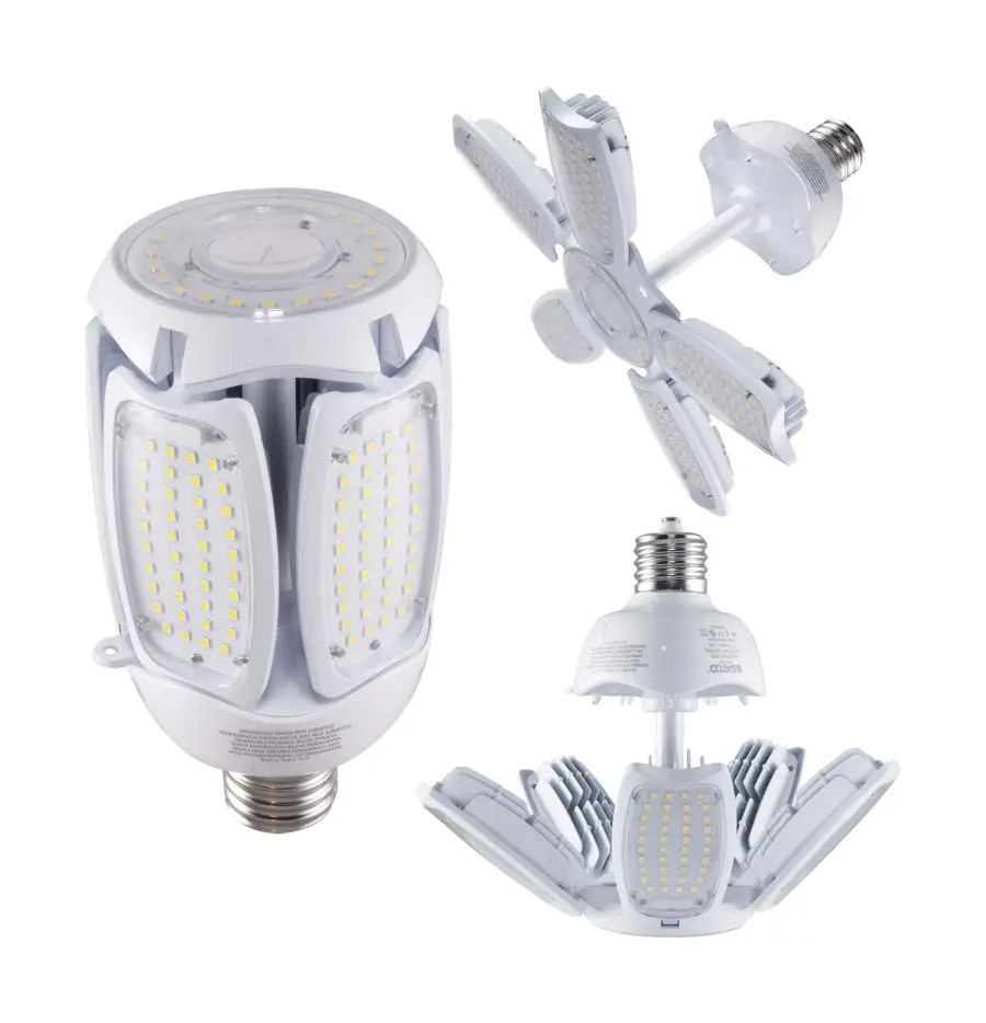 60 Watt LED HID Replacement - 5000K - Mogul extended base - Adjustable Beam Angle - Type B Ballast Bypass -100-277 Volt - Image 1