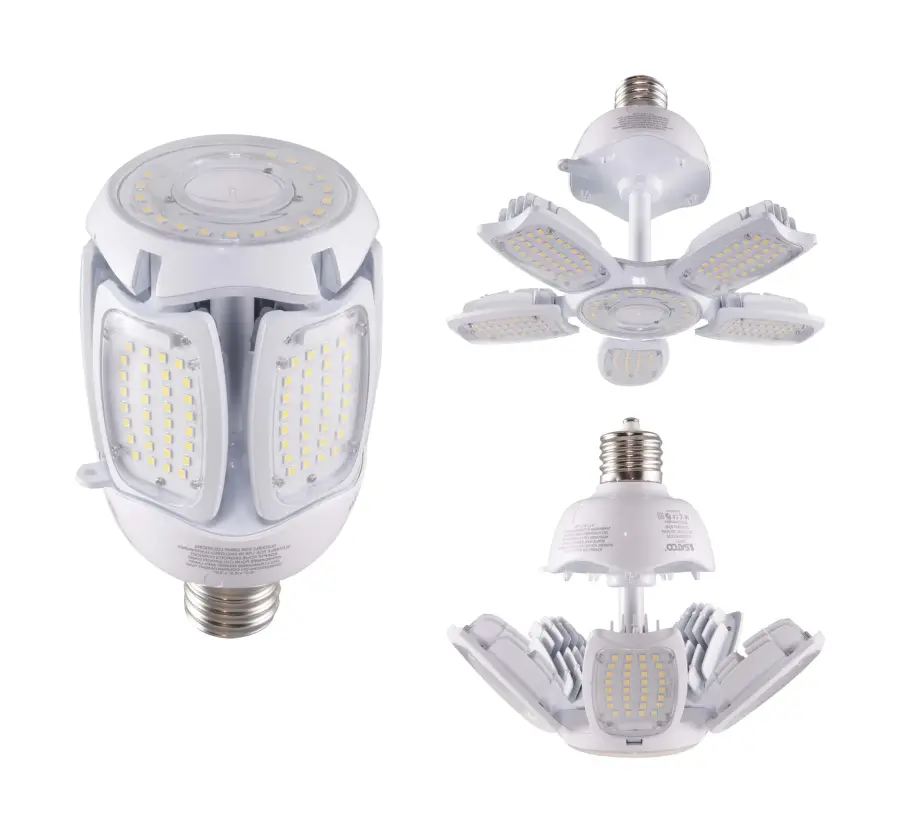 75 Watt LED HID Replacement - 5000K - Mogul Extended base - Adjustable Beam Angle - Type B Ballast Bypass -100-277 Volt - Image 1