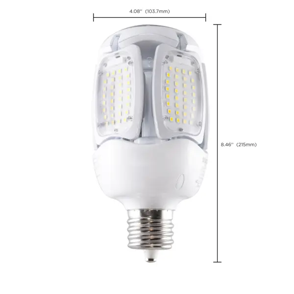 75 Watt LED HID Replacement - 5000K - Mogul Extended base - Adjustable Beam Angle - Type B Ballast Bypass -100-277 Volt - Image 11