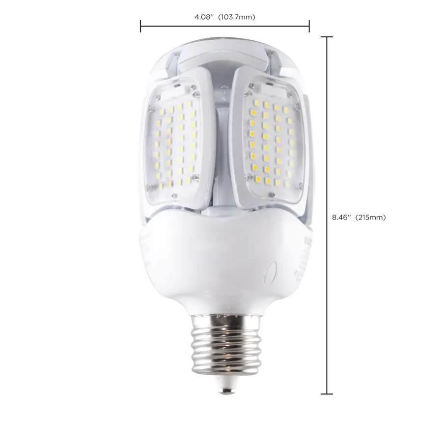 75 Watt LED HID Replacement - 5000K - Mogul Extended base - Adjustable Beam Angle - Type B Ballast Bypass -100-277 Volt - Image 11