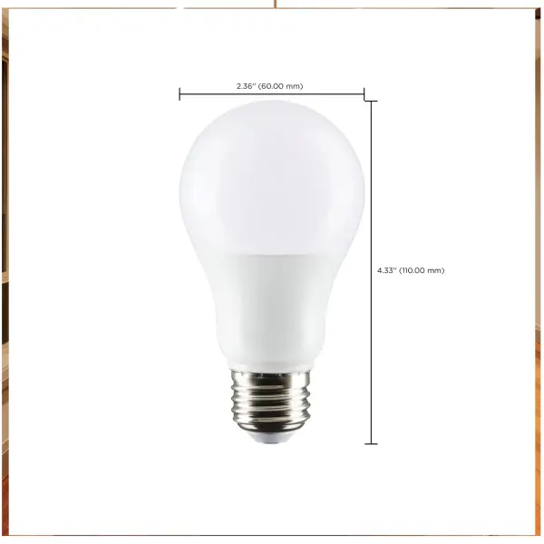 9.8 Watt - A19 LED - Omni-directional - 3000K - Medium base - 220 deg. Beam Angle - 120 Volt - Image 9