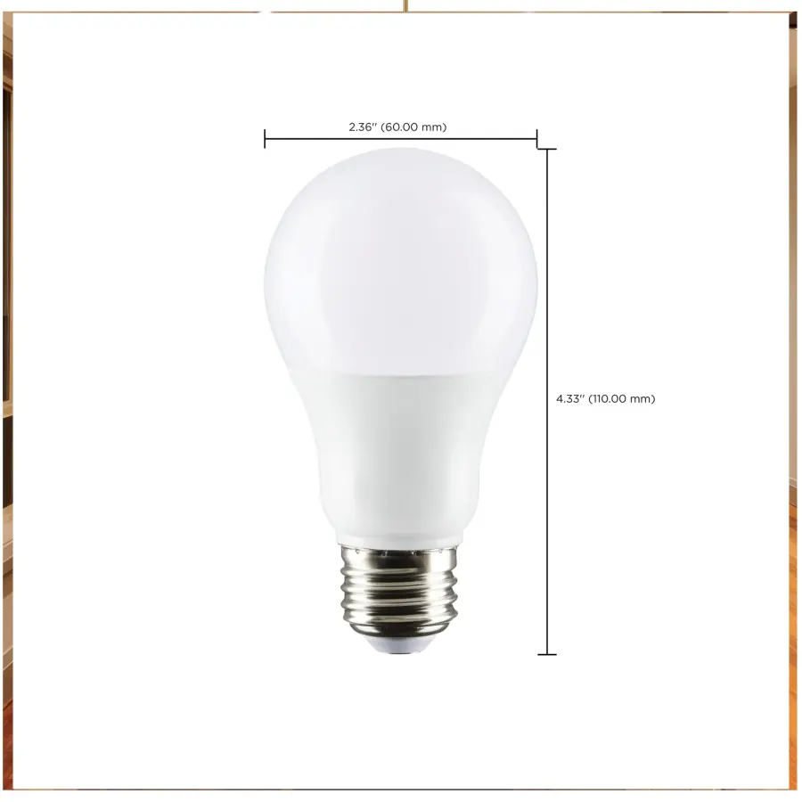 9.8 Watt - A19 LED - Omni-directional - 3000K - Medium base - 220 deg. Beam Angle - 120 Volt - Image 9