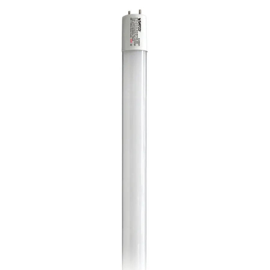9 Watt T8 LED - 2Ft - 3500K - Medium Bi Pin base - 50000 Average rated hours - 1100 Lumens - Type B - Ballast Bypass - Single or Double Ended Wiring - Image 1