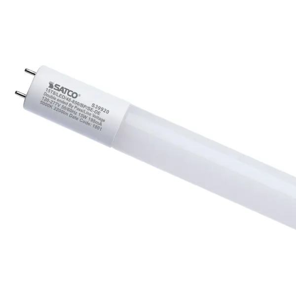 15 Watt 4 Foot T8 LED - 5000K CCT - Medium Bi Pin Base - Ballast Bypass - Single or Double Ended Wiring - 120-277 Volt - Image 1