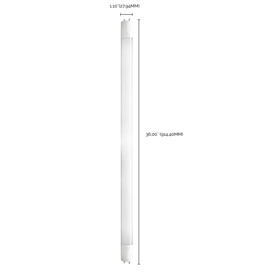 12 Watt T8 LED - 3Ft - 4000K - Medium Bi Pin base - 50000 Average rated hours - 1450 Lumens - Type B - Ballast Bypass - Single or Double Ended Wiring - Image 7
