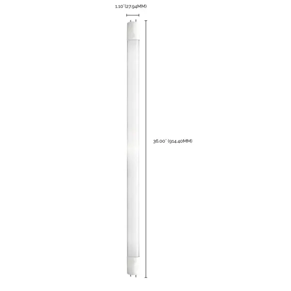 12 Watt T8 LED - 3Ft - 5000K - Medium Bi Pin base - 50000 Average rated hours - 1450 Lumens - Type B - Ballast Bypass - Single or Double Ended Wiring - Image 7