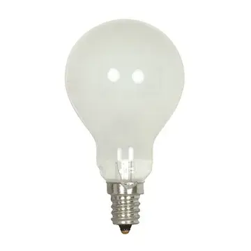 40 Watt A15 Incandescent - Frost - Appliance Lamp - 1000 Average rated hours - 420 Lumens - Candelabra base - 130 Volt - Image 1