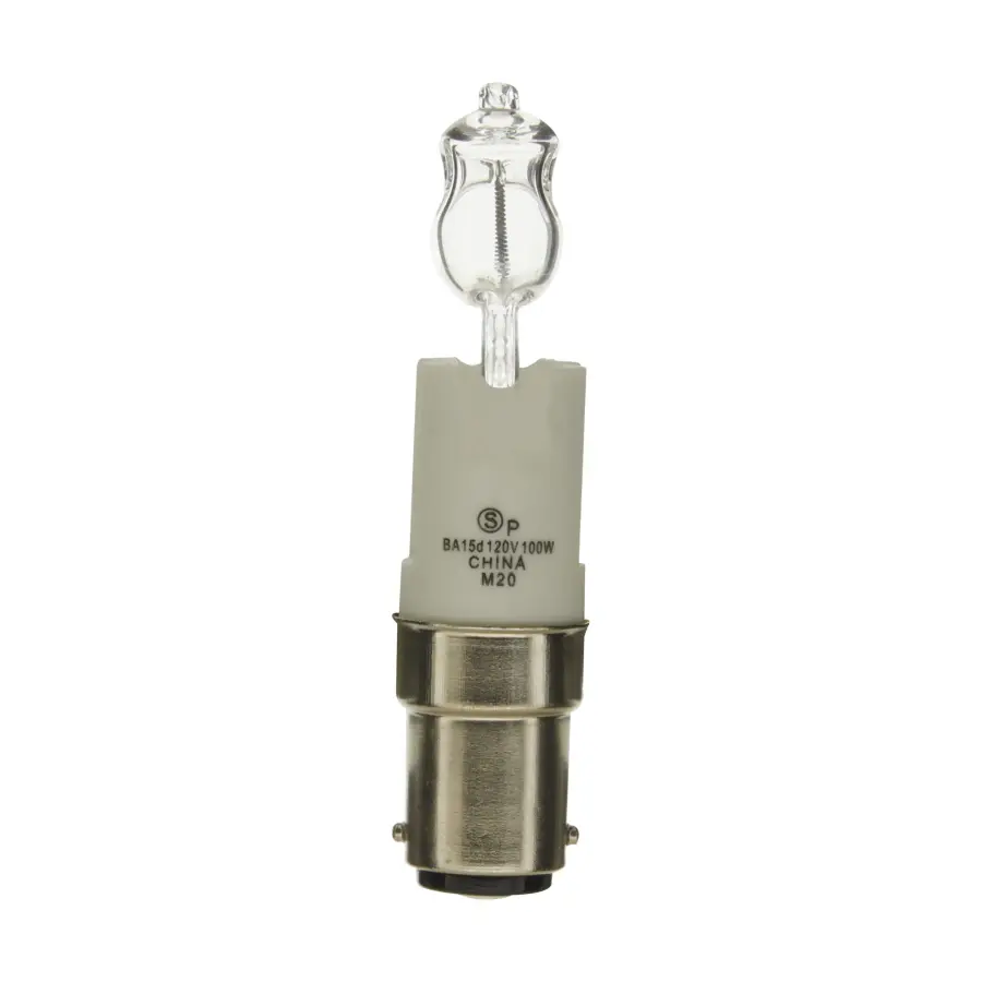 100 Watt - Halogen - T4 Long - Clear - 2000 Average rated hours - 1600 Lumens - DC Bay base - 120 Volt - Image 1