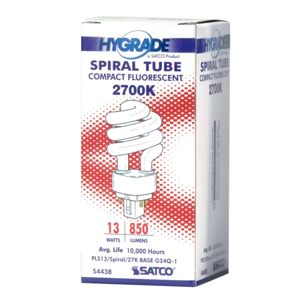 13 Watt - pin-based Compact Fluorescent - 2700K - 82 CRI - G24Q-1 (4-Pin) base - Image 3