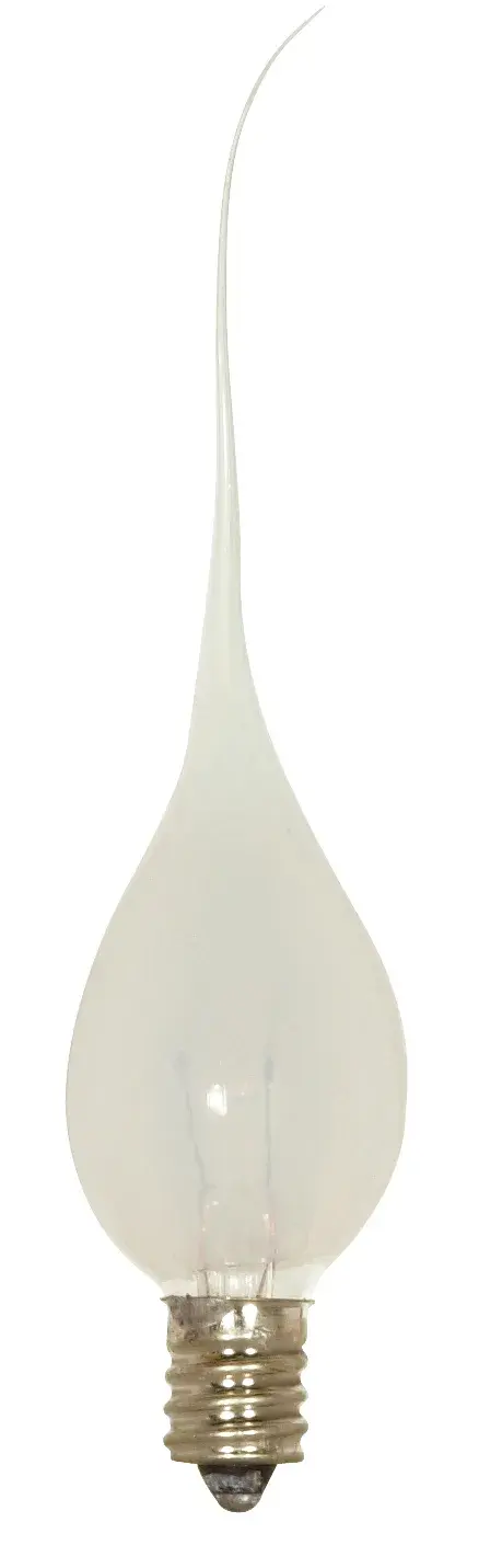 5 Watt C7 Incandescent - 1000 Average rated hours - 10 Lumens - Candelabra base - 120 Volt - 2-Card