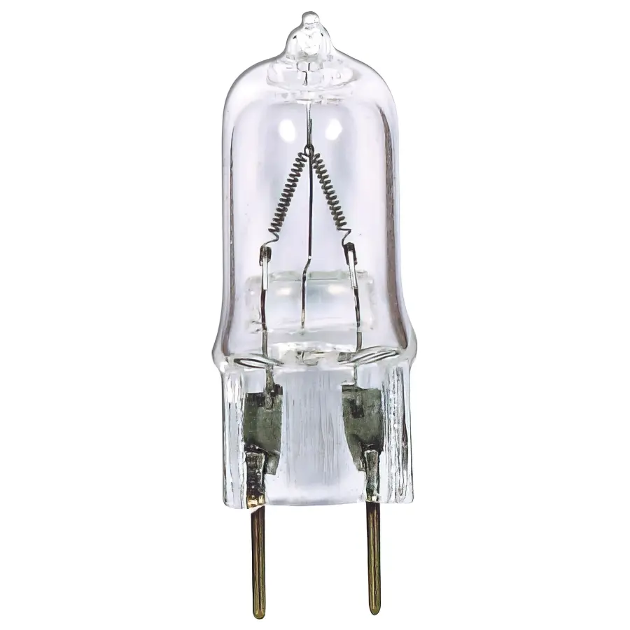 25 Watt - Halogen - T4 - Clear - 2000 Average rated hours - 210 Lumens - Bi Pin G8 base - 120 Volt
