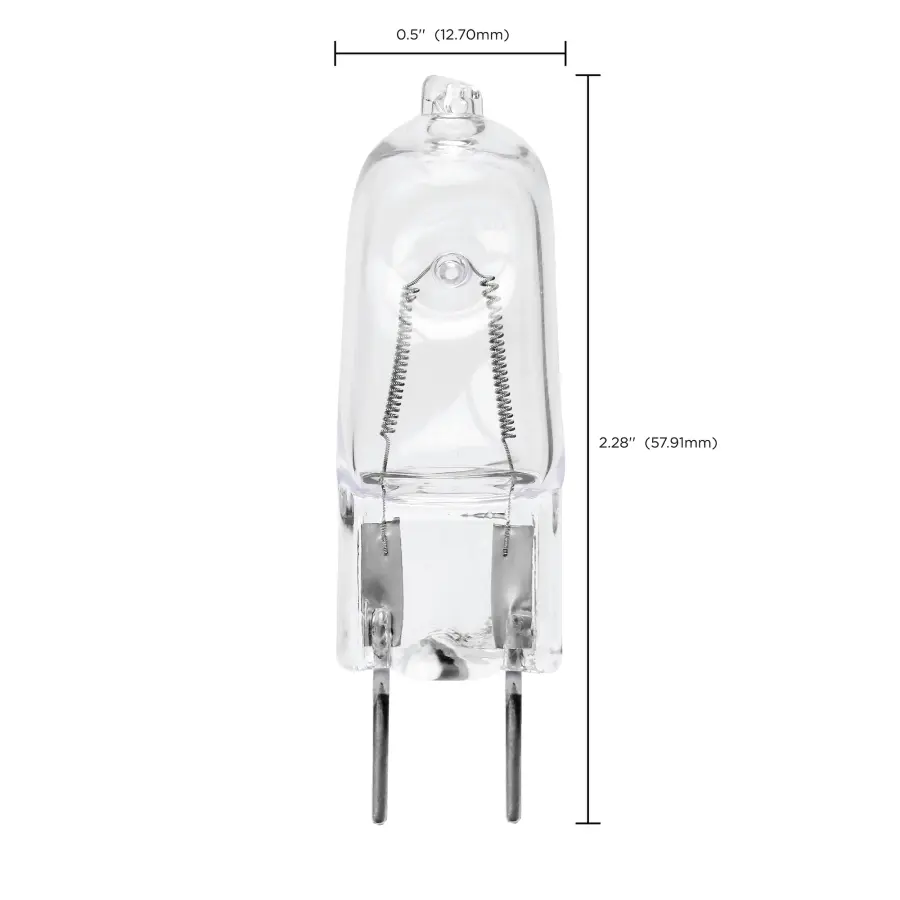 100 Watt - Halogen - T4 - Clear - 2000 Average rated hours - 1700 Lumens - Bi Pin G8 base - 120 Volt - Image 8