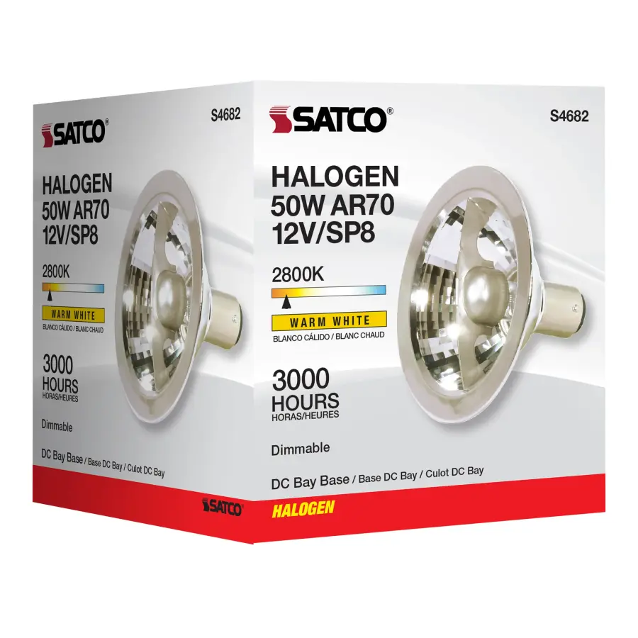 50 Watt - Halogen - AR70 - 3000 Average rated hours - DC Bay base - 12 Volt - Image 6