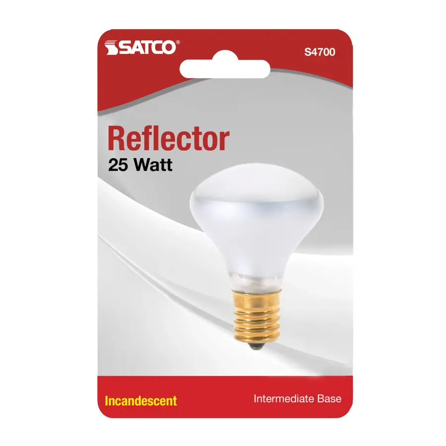 25 Watt R14 Incandescent - Frost - 1500 Average rated hours - 135 Lumens - Intermediate base - 120 Volt - Carded - Image 2