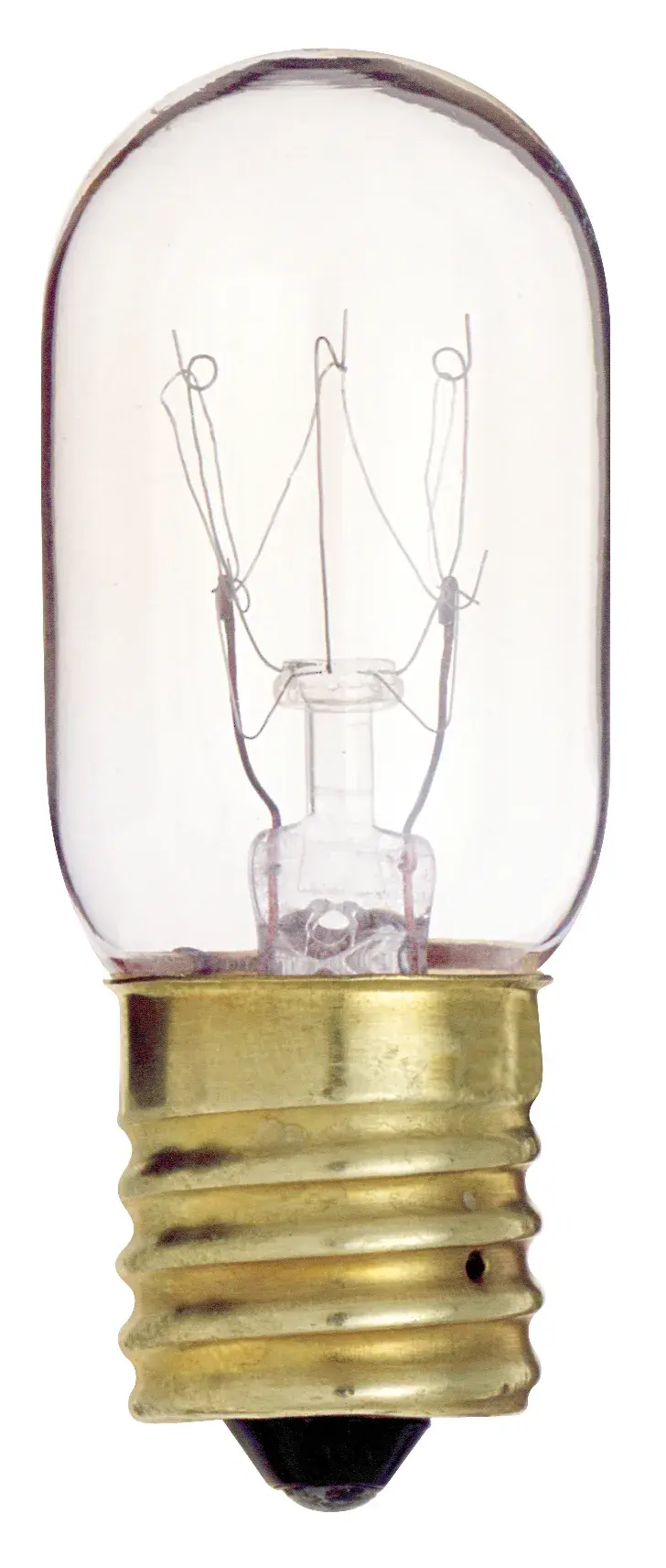 15 Watt T7 Incandescent - Clear - 2500 Average rated hours - 95 Lumens - Intermediate base - 130 Volt - Carded - Image 1