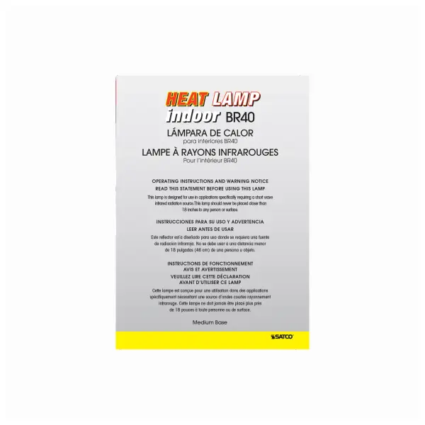 125 Watt R40 Incandescent - Clear Heat - 6000 Average rated hours - Medium base - 120 Volt - Image 4