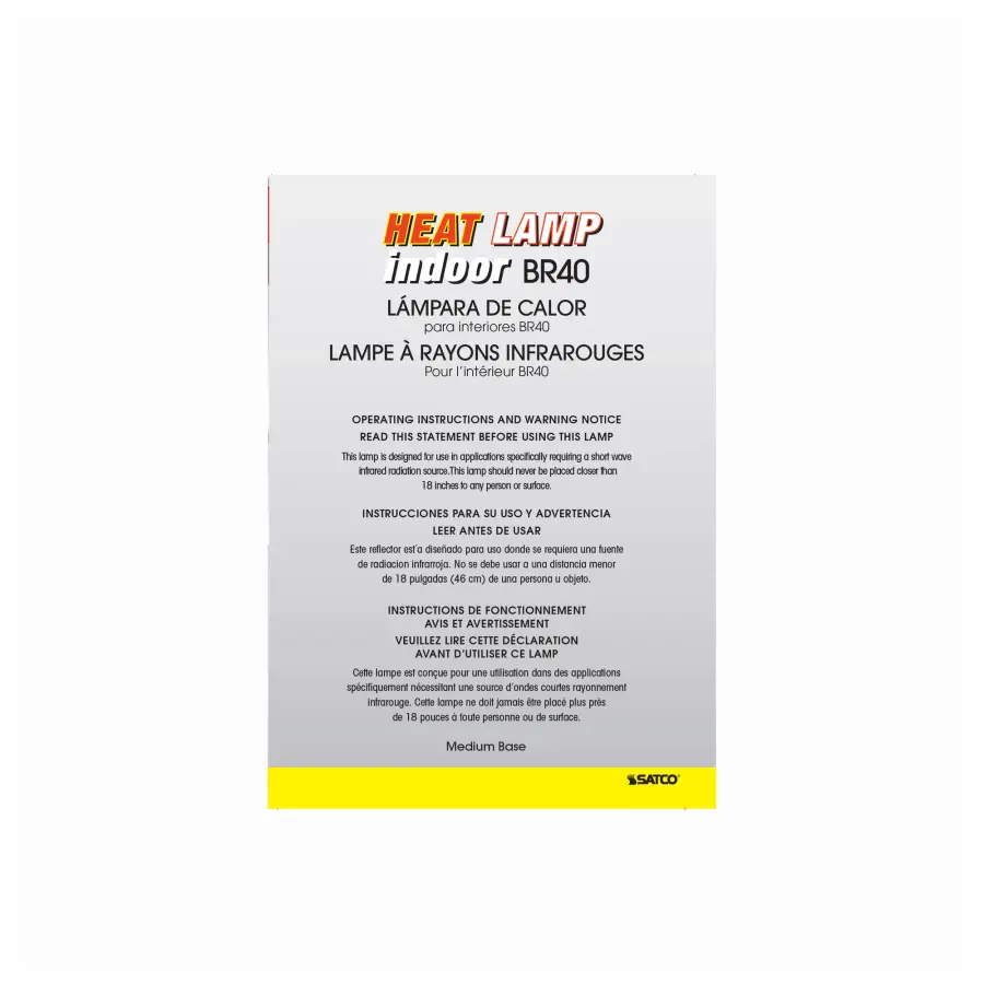 125 Watt R40 Incandescent - Clear Heat - 6000 Average rated hours - Medium base - 120 Volt - Image 4