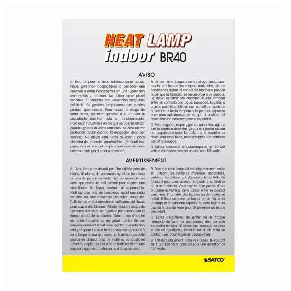 125 Watt R40 Incandescent - Clear Heat - 6000 Average rated hours - Medium base - 120 Volt - Image 5