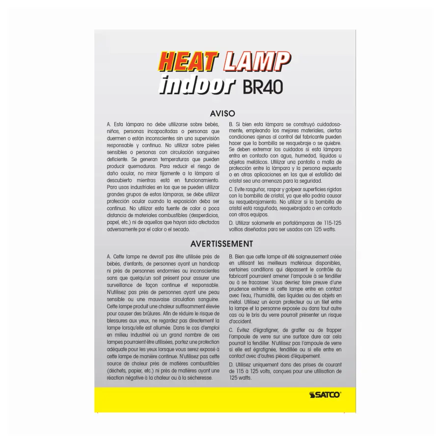 125 Watt R40 Incandescent - Clear Heat - 6000 Average rated hours - Medium base - 120 Volt - Image 5