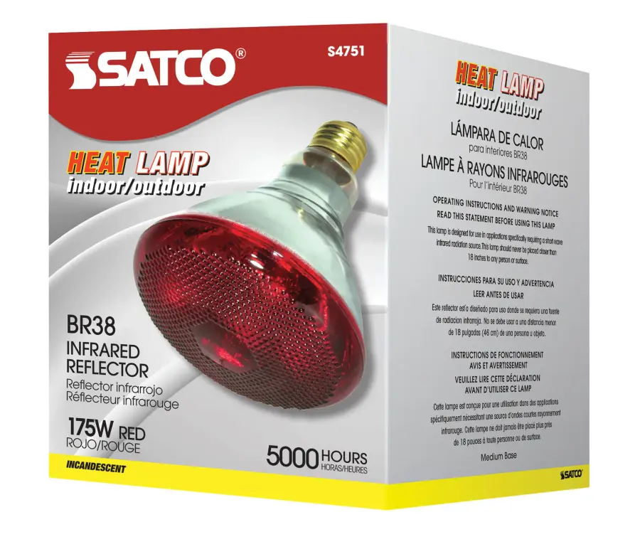 175 Watt BR38 Incandescent - Red Heat - 5000 Average rated hours - Medium base - 120 Volt - Image 6