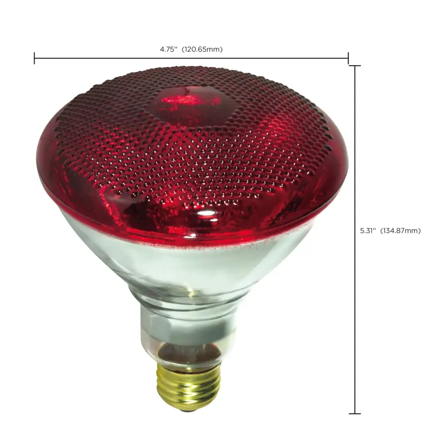 175 Watt BR38 Incandescent - Red Heat - 5000 Average rated hours - Medium base - 120 Volt - Image 10