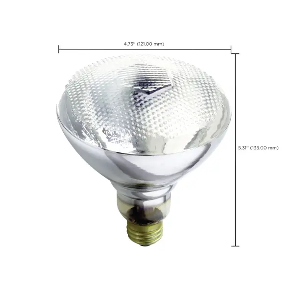 125 Watt BR38 Incandescent - Clear Heat - Medium Base - 120 Volt - Image 8