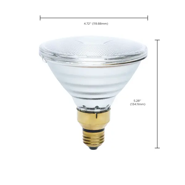 125 Watt PAR38 Incandescent - Clear Heat - Medium Base - Weatherproof - 120 Volt - Image 9