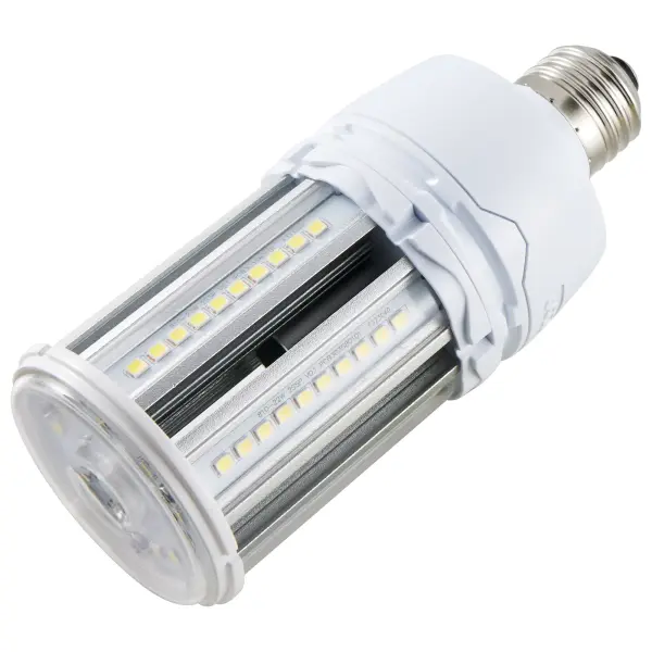 Satco's 22-watt Hi-Pro LED lamp is an energy efficient lighting solution for large scale lighting applications. Perfect for gymnasiums, factory floors, health clubs, and warehouses, this lamp is designed to deliver clean, efficient LED light. This versatile lamp has a corncob shape and delivers 35,000 hours of natural white light. - alternate view