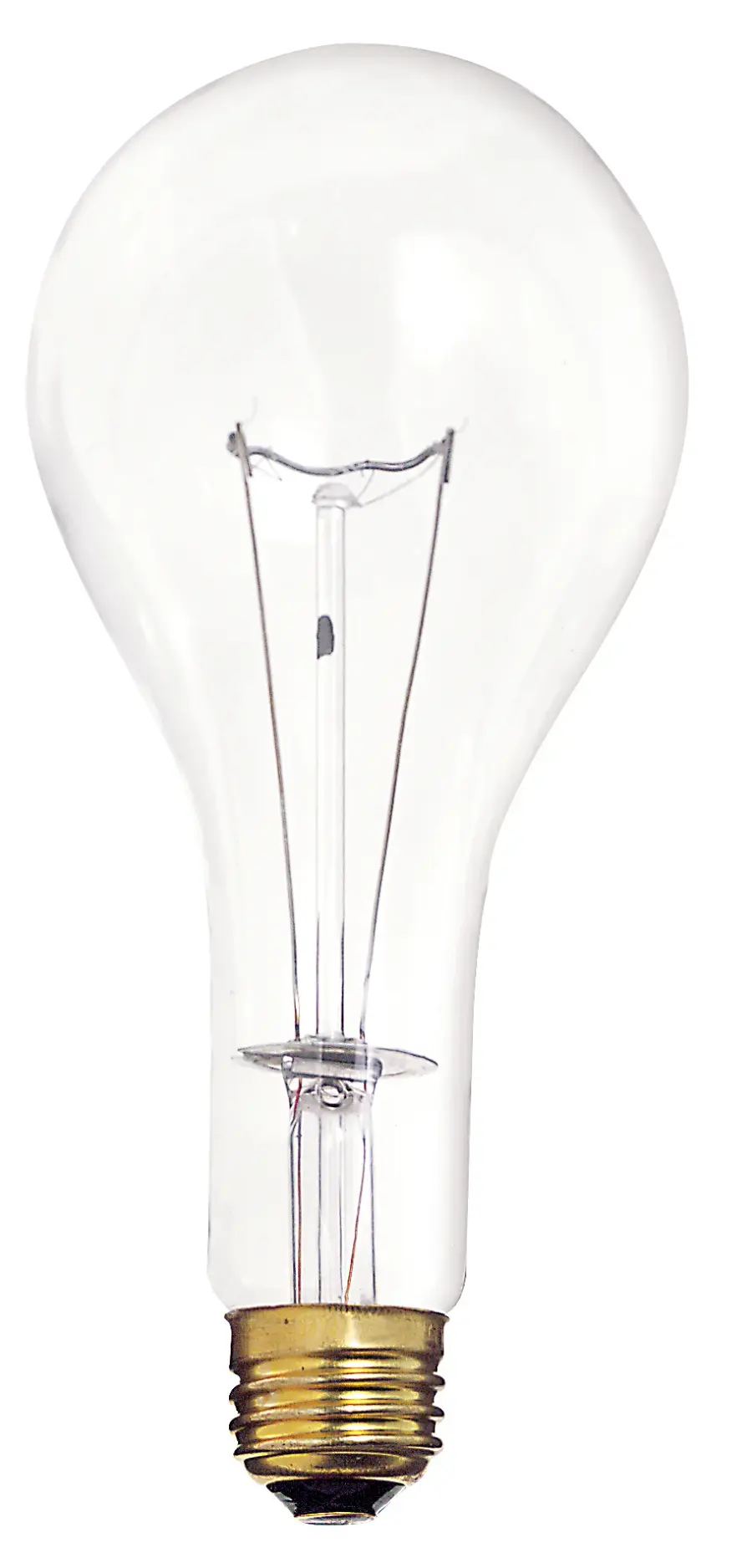 300 Watt PS25 Incandescent - Clear - 5000 Average rated hours - 3600 Lumens - Medium base - 130 Volt - Image 1