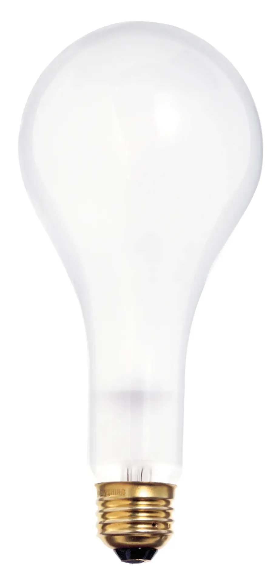 300 Watt PS25 Incandescent - Frost - 5000 Average rated hours - 3600 Lumens - Medium base - 130 Volt - Image 1