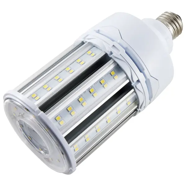 Satco's 36-watt Hi-Pro LED lamp is an energy efficient lighting solution for large scale lighting applications. Perfect for gymnasiums, factory floors, health clubs, and warehouses, this lamp is designed to deliver clean, efficient LED light. This versatile lamp has a corncob shape and delivers 35,000 hours of warm white light. - alternate view