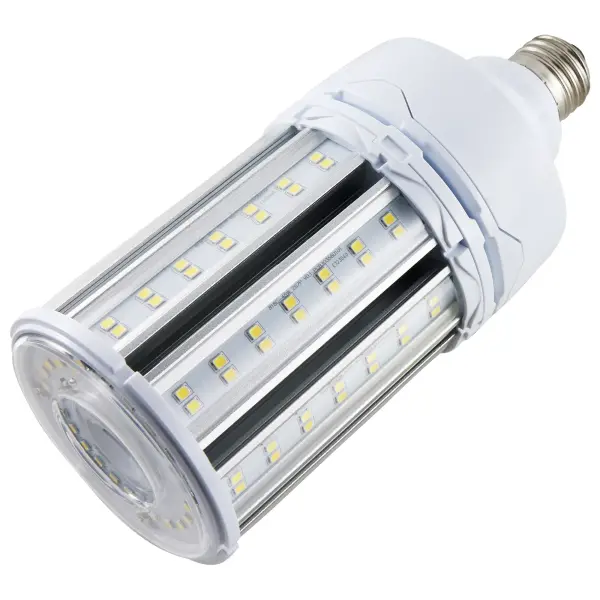 Satco's 45-watt Hi-Pro LED lamp is an energy efficient lighting solution for large scale lighting applications. Perfect for gymnasiums, factory floors, health clubs, and warehouses, this lamp is designed to deliver clean, efficient LED light. This versatile lamp has a corncob shape and delivers 35,000 hours of cool white light. - alternate view