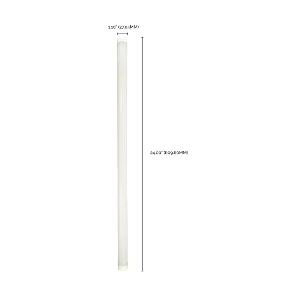 8 Watt - 2 Foot LED T8 - Medium Bi Pin base - 5000K - 50000 Average rated hours - 1250 Lumens - Type A - Ballast dependent - Image 3